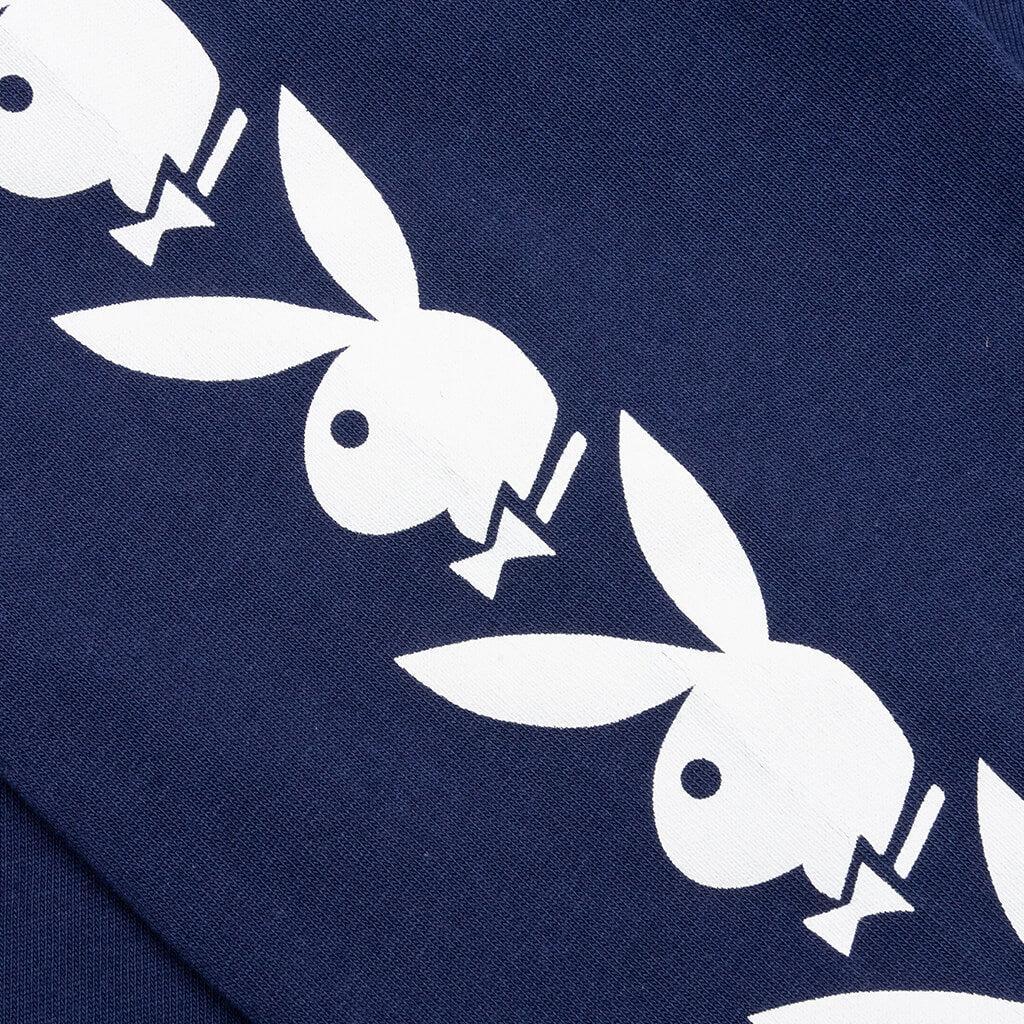 PLEASURES x Playboy PB Raglan L/S - Navy Male Product Image