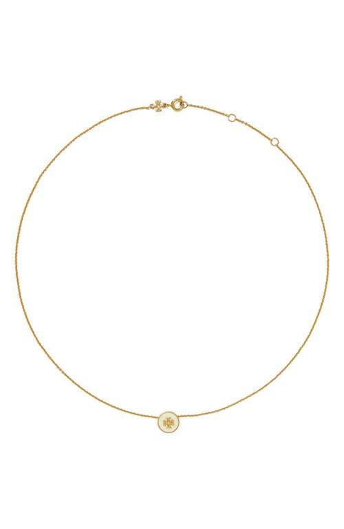 Tory Burch Kira Enamel Pendant Necklace Product Image