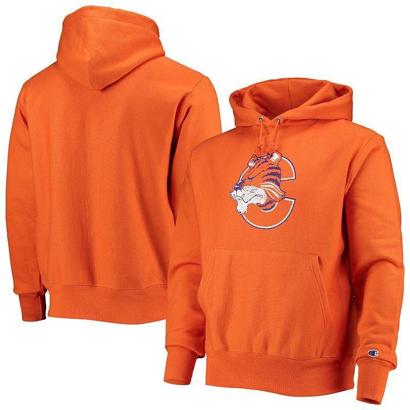 Mens Champion Clemson Tigers Vault Logo Reverse Weave Pullover Hoodie Product Image