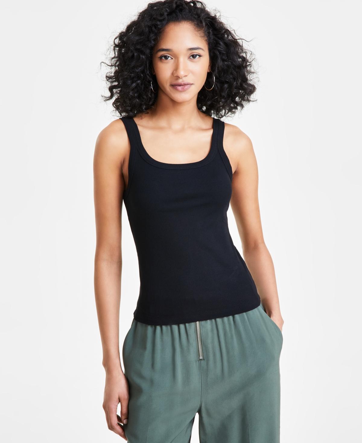 Women's Sleeveless Ribbed Tank Top, Created for Macy's product image