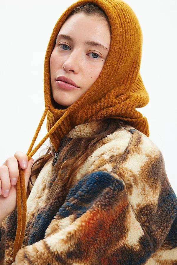 Ribbed Knit Hooded Balaclava Womens at Urban Outfitters Product Image