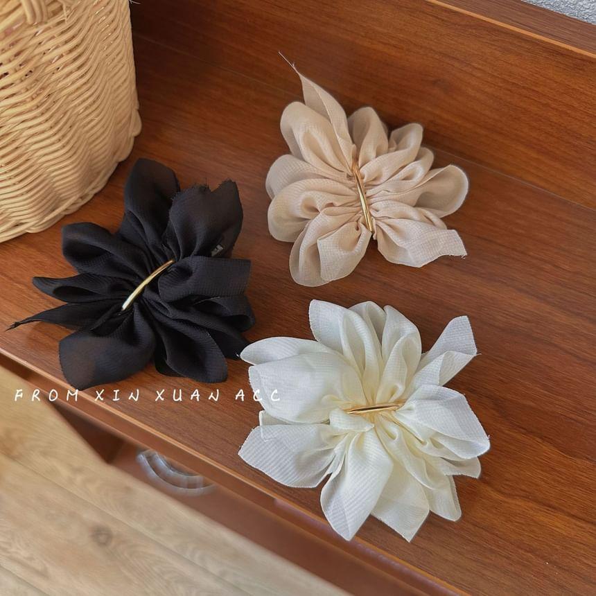 Mesh Flower Alloy Hair Clip Product Image