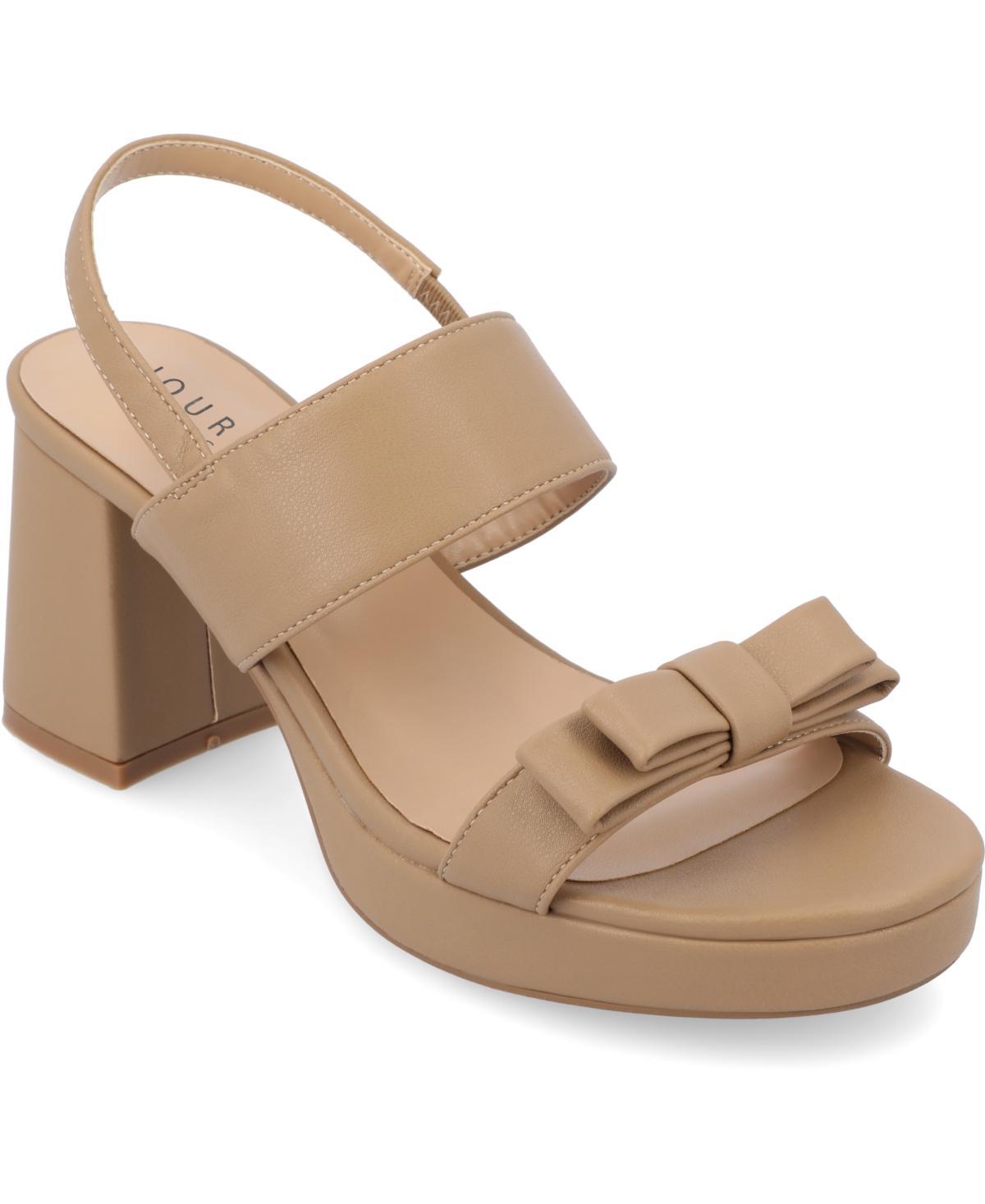 Journee Collection Brookan Womens Block Heel Sandals Product Image