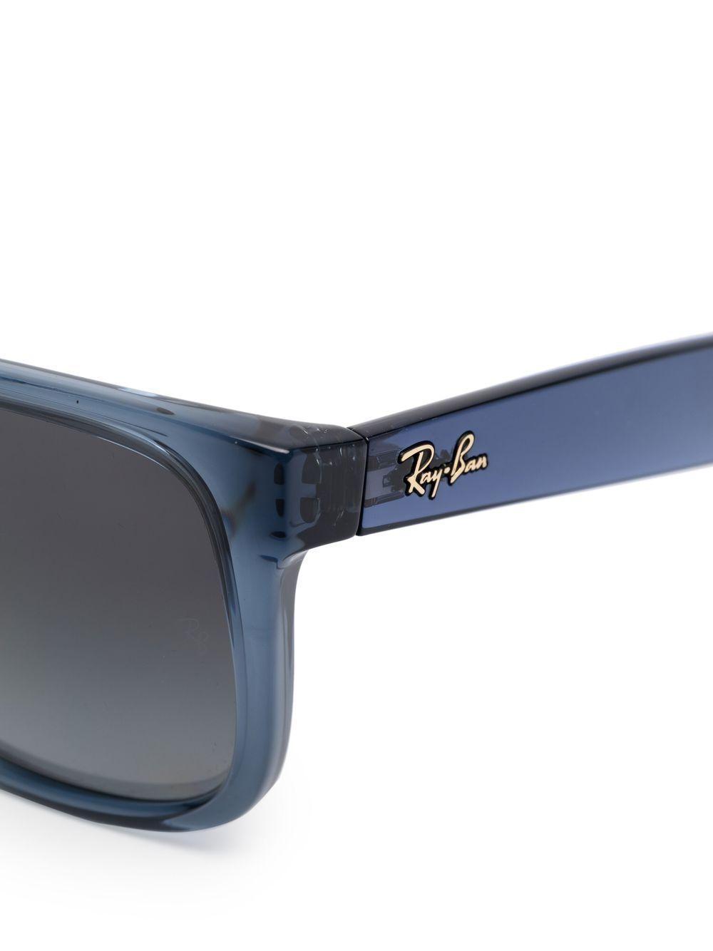 RAY BAN Justin Square-frame Sunglasses In Blue Product Image