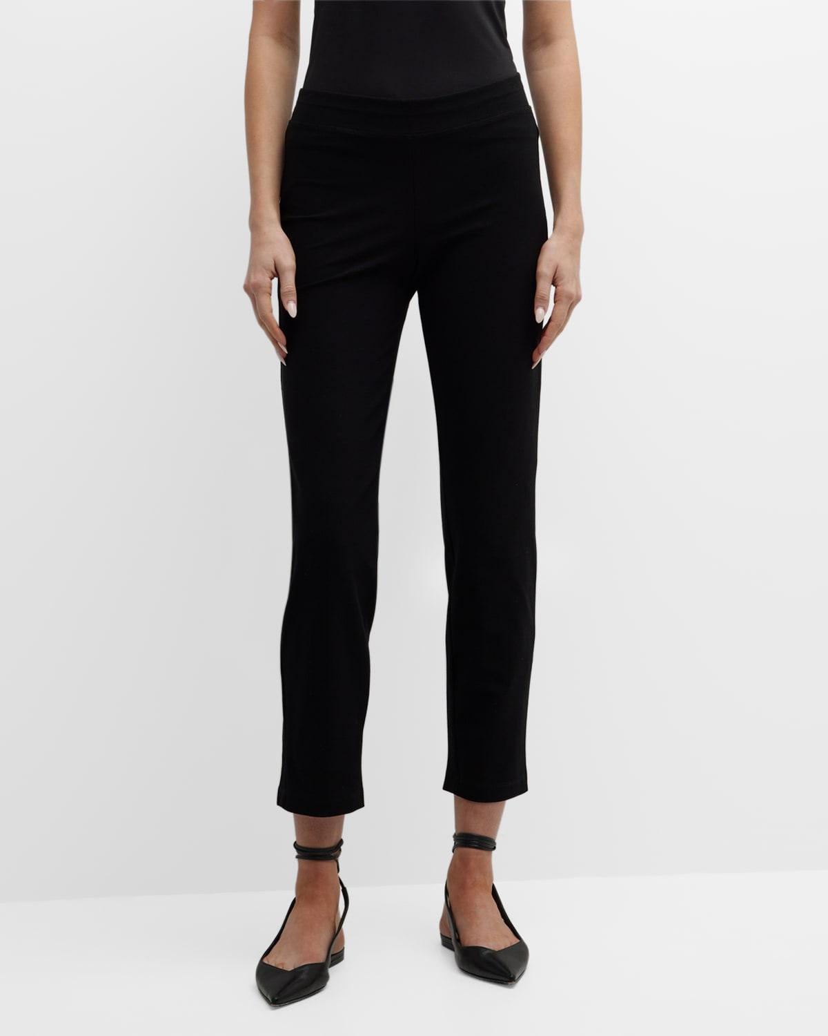 Eileen Fisher Stretch Crepe Slim Ankle Pants Product Image