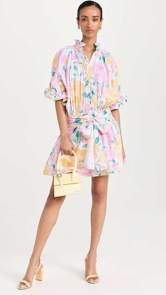 Juliet Dunn Linen Look Blouson Dress | Shopbop Product Image