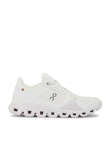 On Cloud X 3 Ad Sneaker in Undyed White & White - White. Size 5 (also in ). Product Image