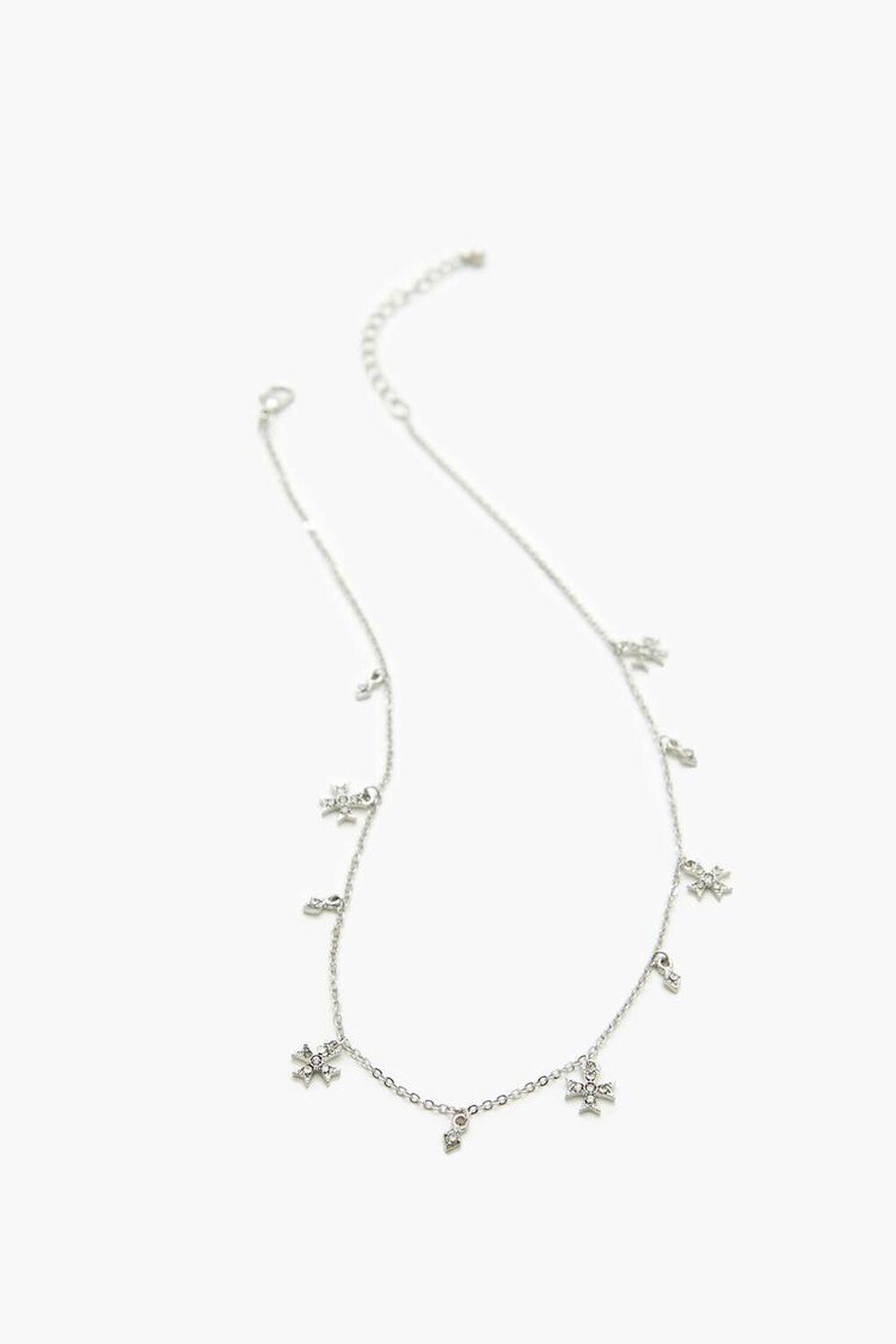 Rhinestone Cross Charm Necklace | Forever 21 Product Image