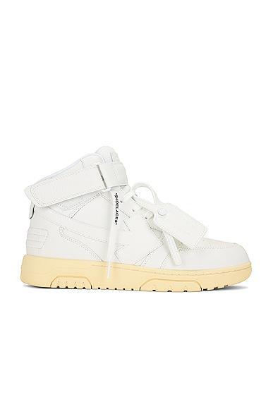 OFF-WHITE Out Of Office Mid Top Sneaker in White. Size 41, 42, 43, 44. Product Image