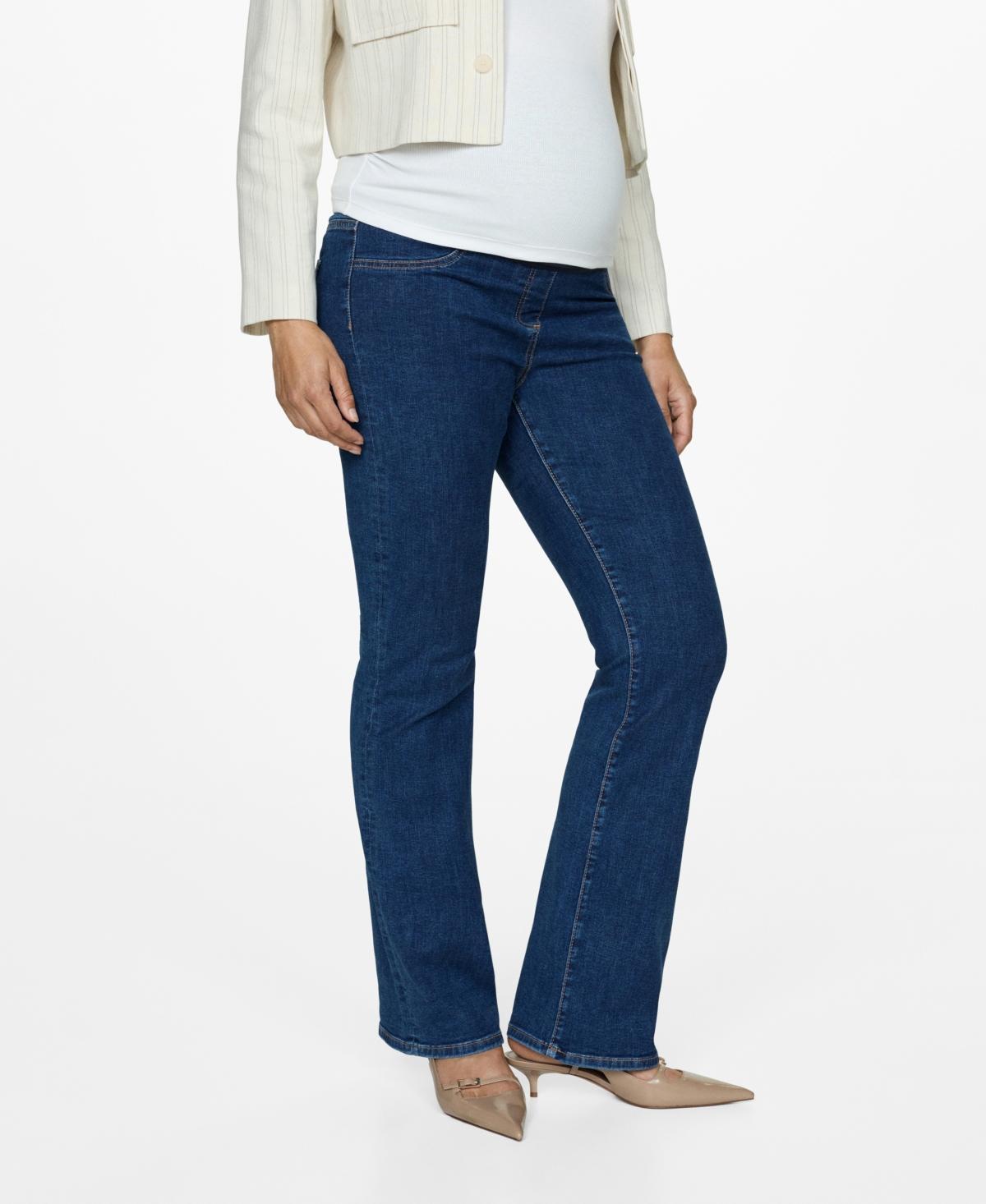 Mango Womens Maternity Flared Jeans Product Image