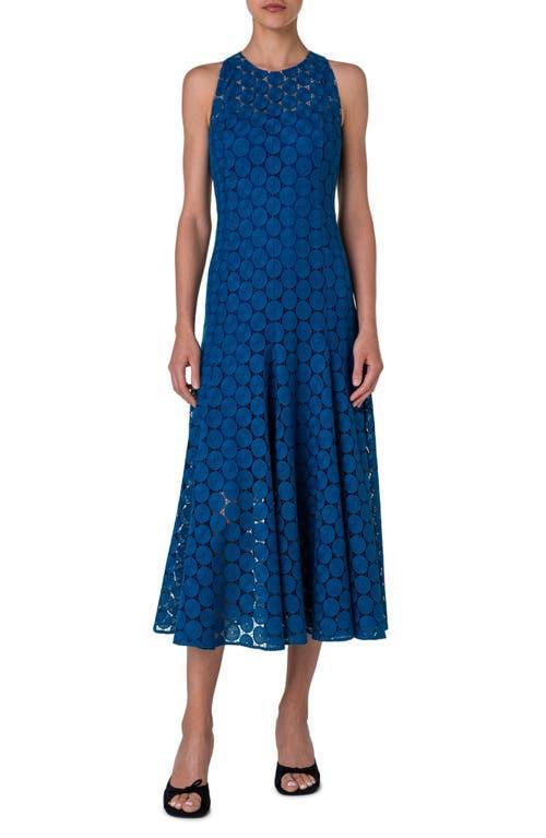 Akris punto Dot Guipure Lace A-Line Midi Dress Product Image