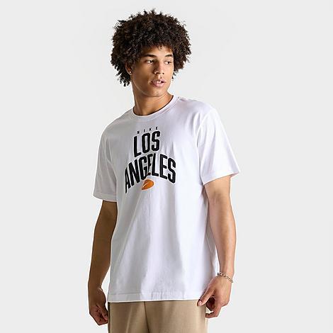 Nike Mens Nike City T-Shirt - Mens White/Black Product Image