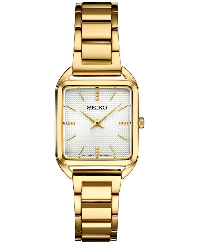 Seiko Womens Essentials Gold-Tone Stainless Steel Bracelet Watch 26mm Product Image