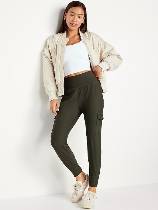 High-Waisted PowerSoft Cargo Joggers Product Image