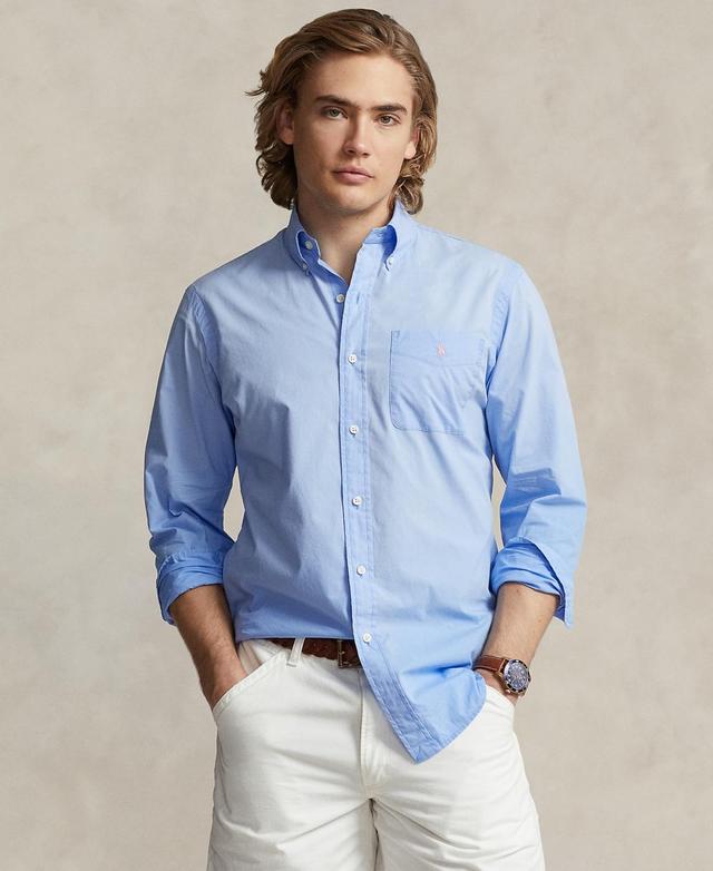 Polo Ralph Lauren Mens Classic-Fit Washed Poplin Shirt Product Image