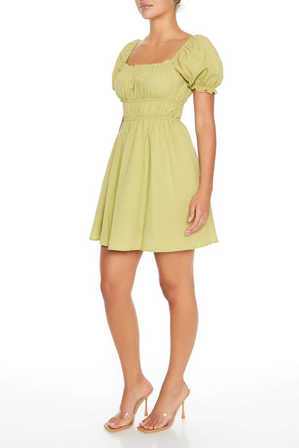 Ruffle Puff-Sleeve Mini Dress | Forever 21 Product Image