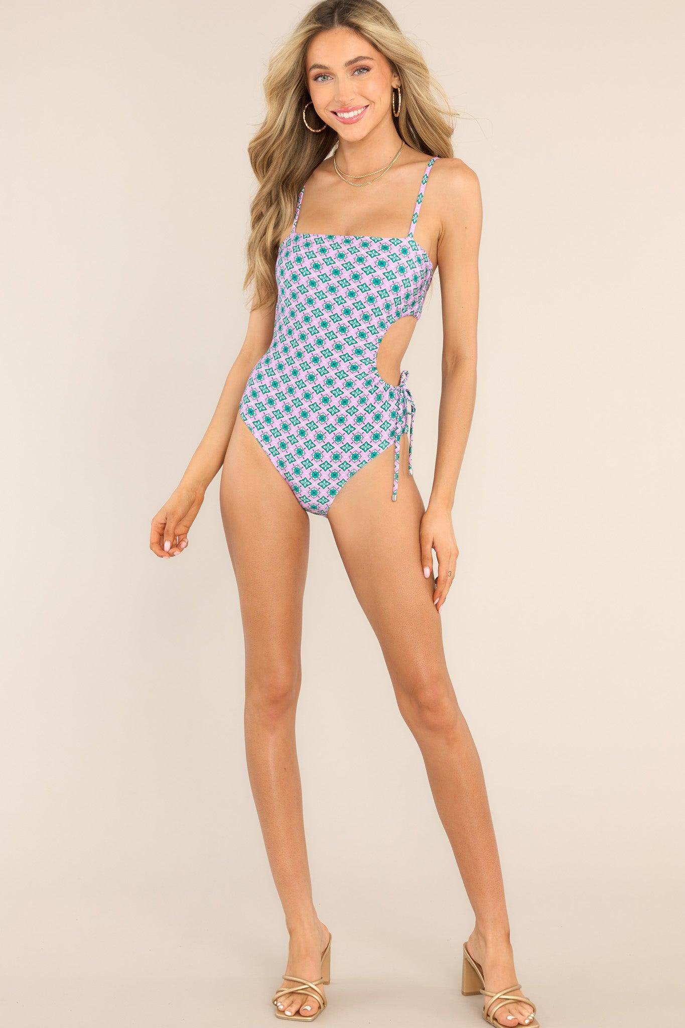 MINKPINK Verano One Piece Swimsuit Swimwear Print Product Image