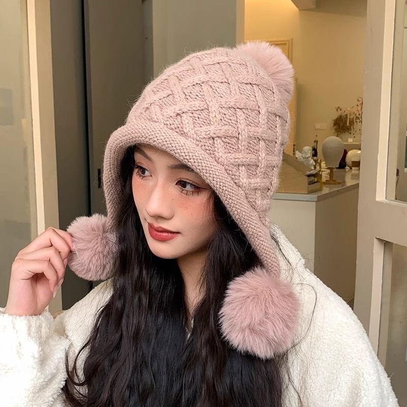 Pom Pom Knit Hat product image