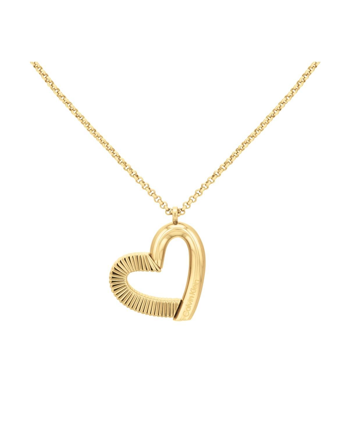 Calvin Klein Womens Stainless Heart Necklace Product Image