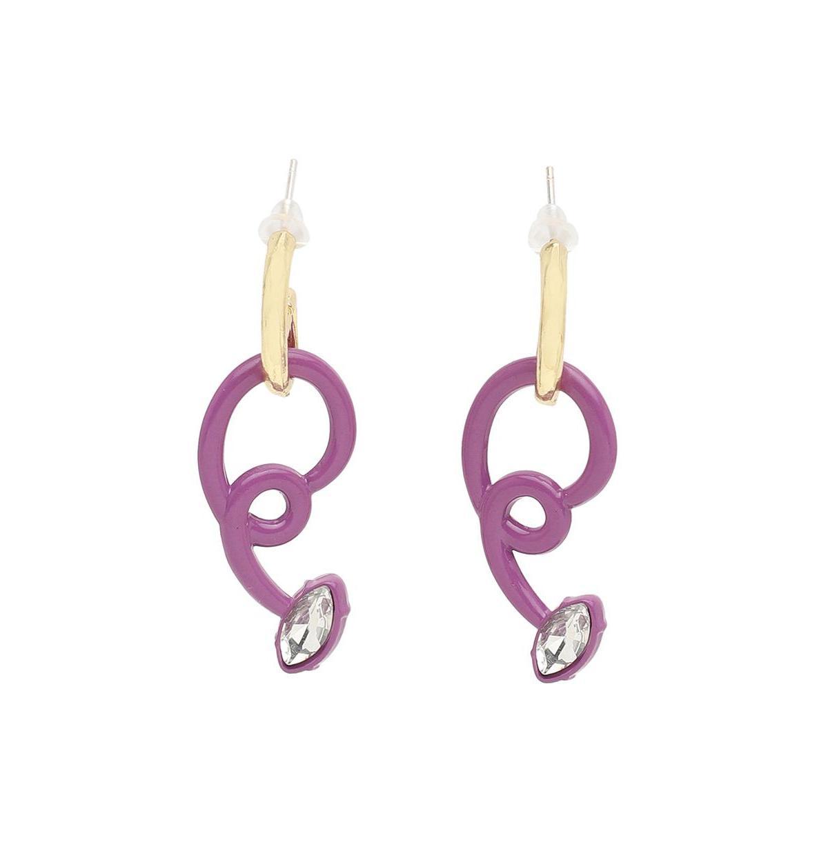 Sohi Womens Abstract Drop Earrings Product Image