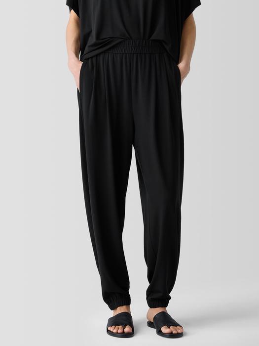 Stretch Jersey Knit Lantern Jogger Pant Product Image