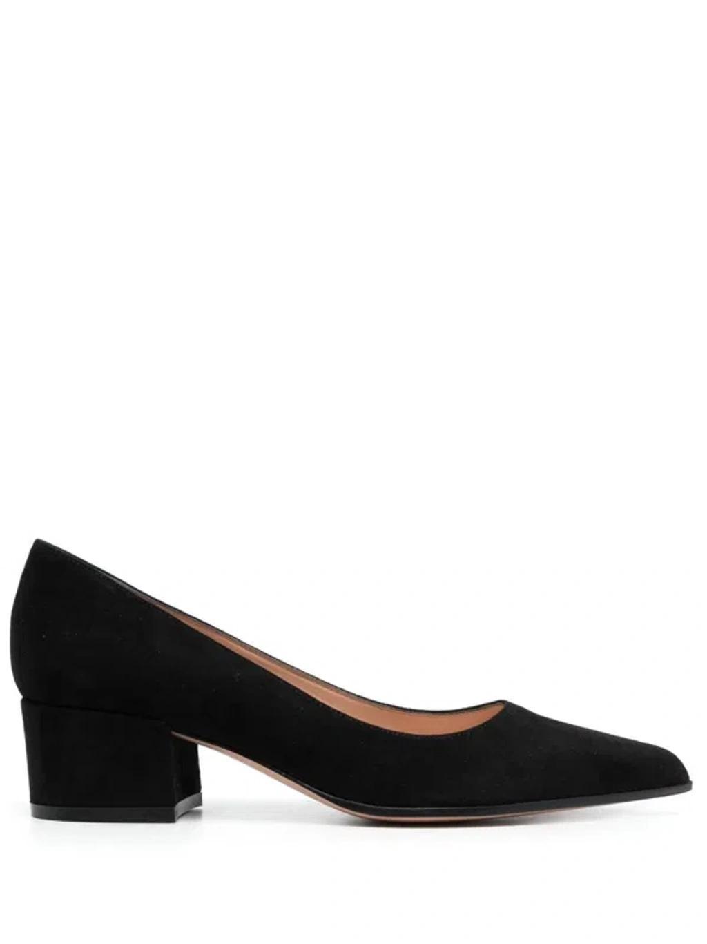 GIANVITO ROSSI Piper Pump 45 Suede Pumps In Black Product Image