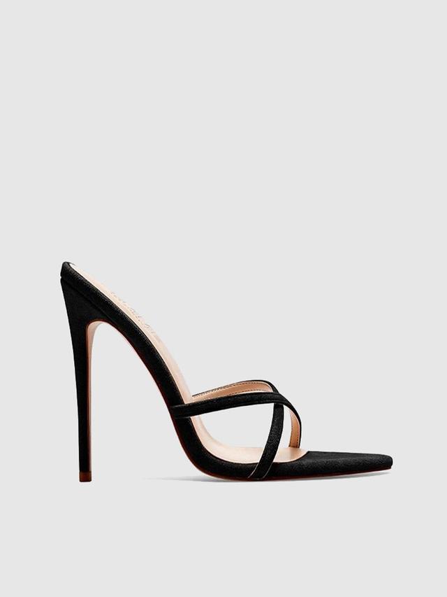 Donatella Mule - Suede Black Product Image