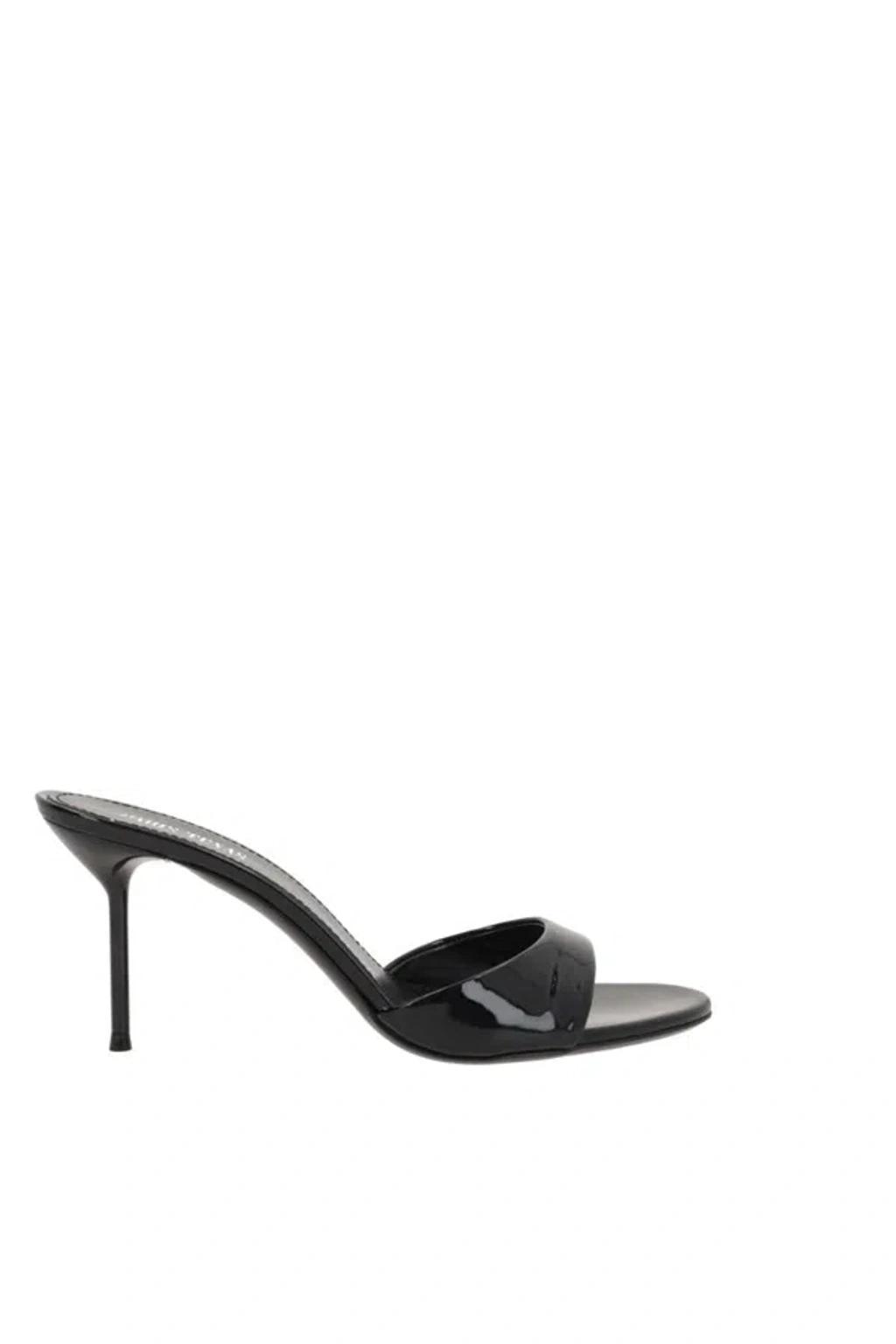 PARIS TEXAS Patent Lidia Mules 105 In Black Product Image