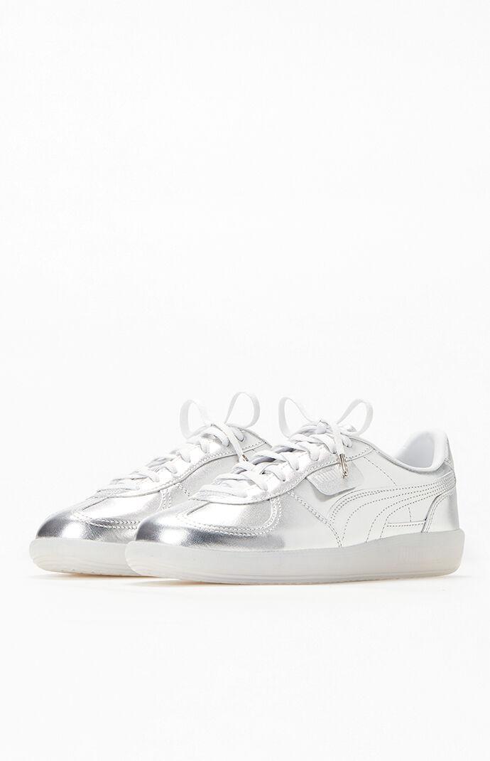 Womens PUMA Palermo Athletic Shoe - Chrome / Feather Gray / Ice Product Image