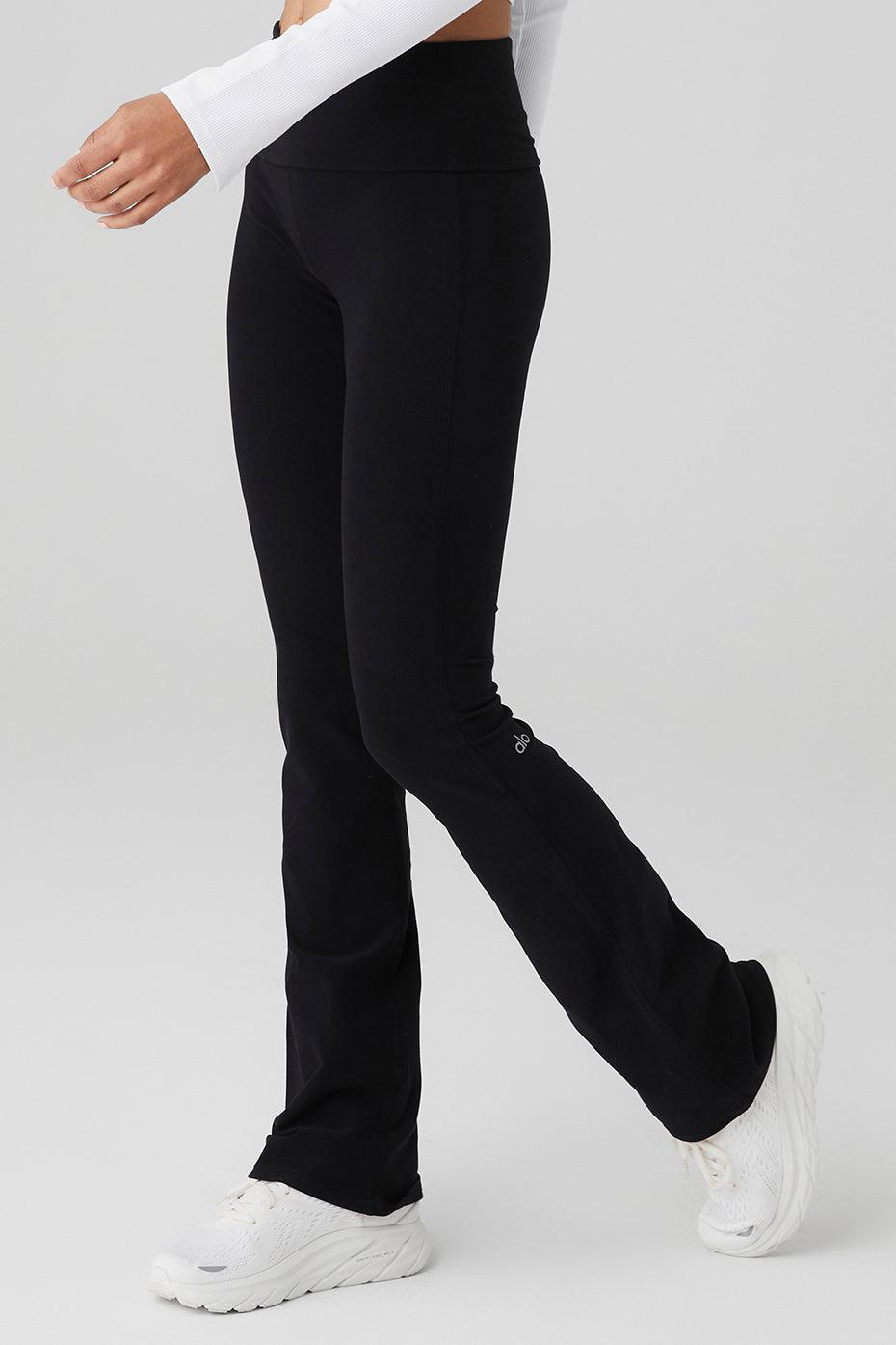 Alosoft Foldover Bootcut Legging - Black Female Product Image