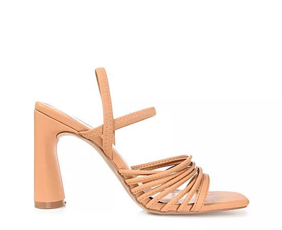 Journee Collection Womens Hera Strappy Block Heel Dress Sandals Product Image