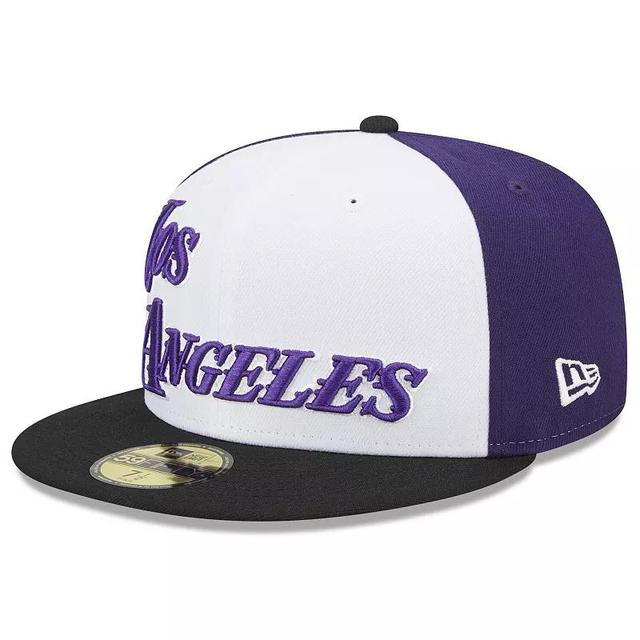 Mens New Era Los Angeles Lakers 2022/23 City Edition Official 59FIFTY Fitted Hat Product Image