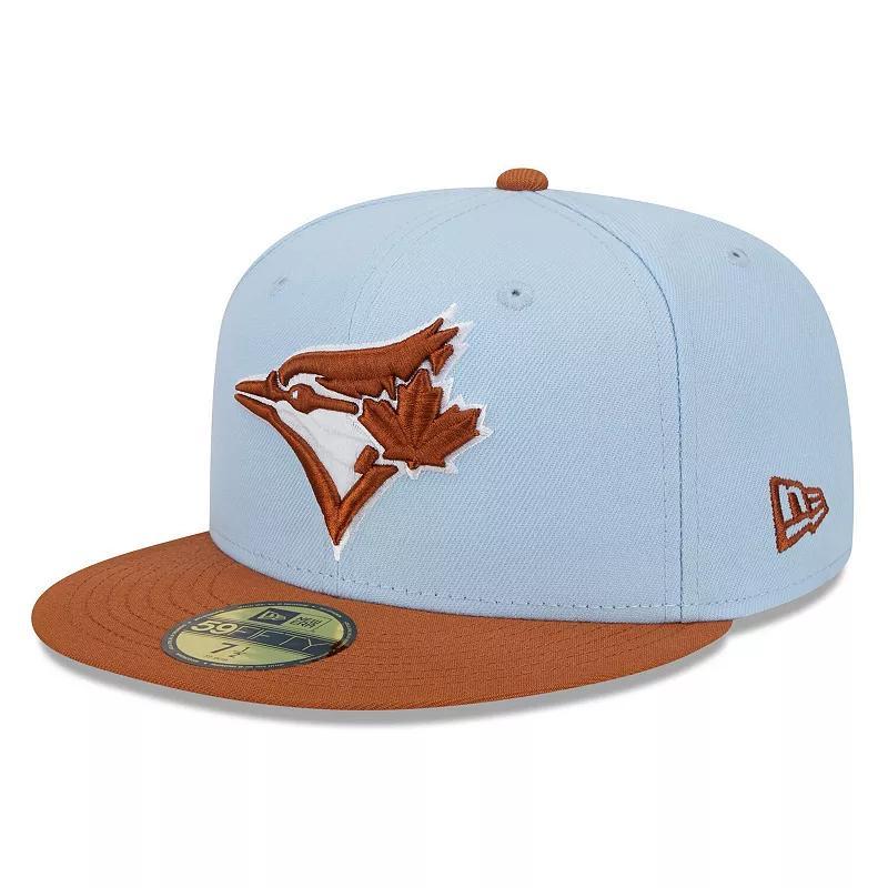 Mens New Era /Brown Toronto Blue Jays Spring Color Basic Two-Tone 59FIFTY Fitted Hat Product Image