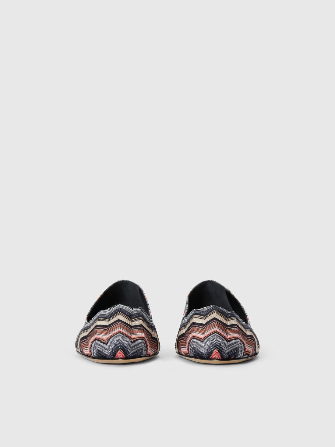 Ballerinas in chevron fabric Black | Missoni Product Image