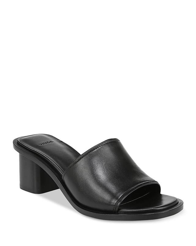 Vince Womens Donna Leather Mule Sandals Product Image