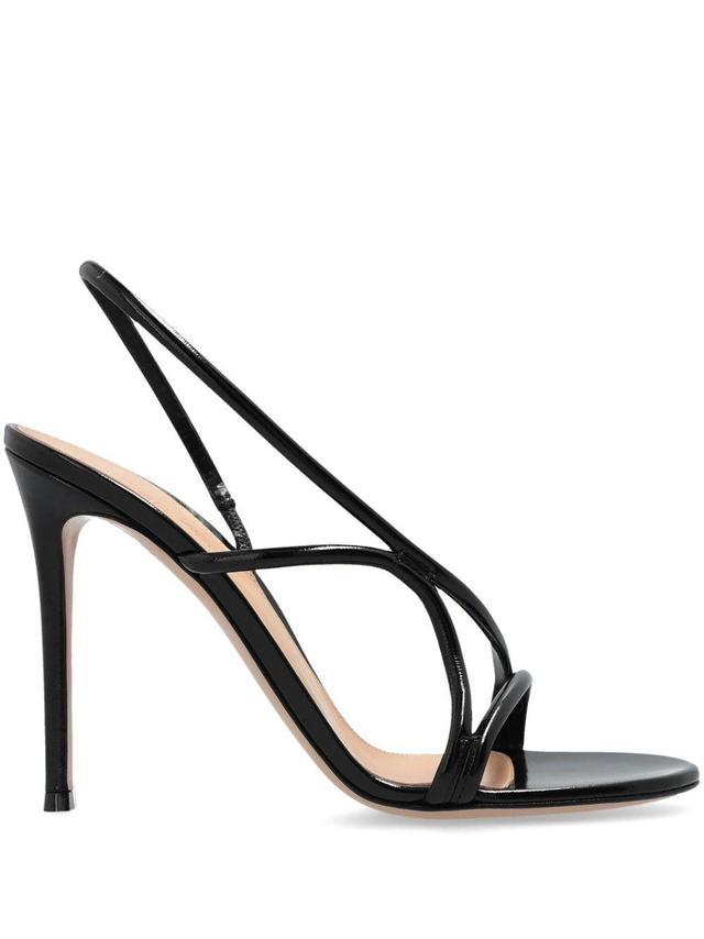 GIANVITO ROSSI 115mm Leather Sandals In Black Product Image