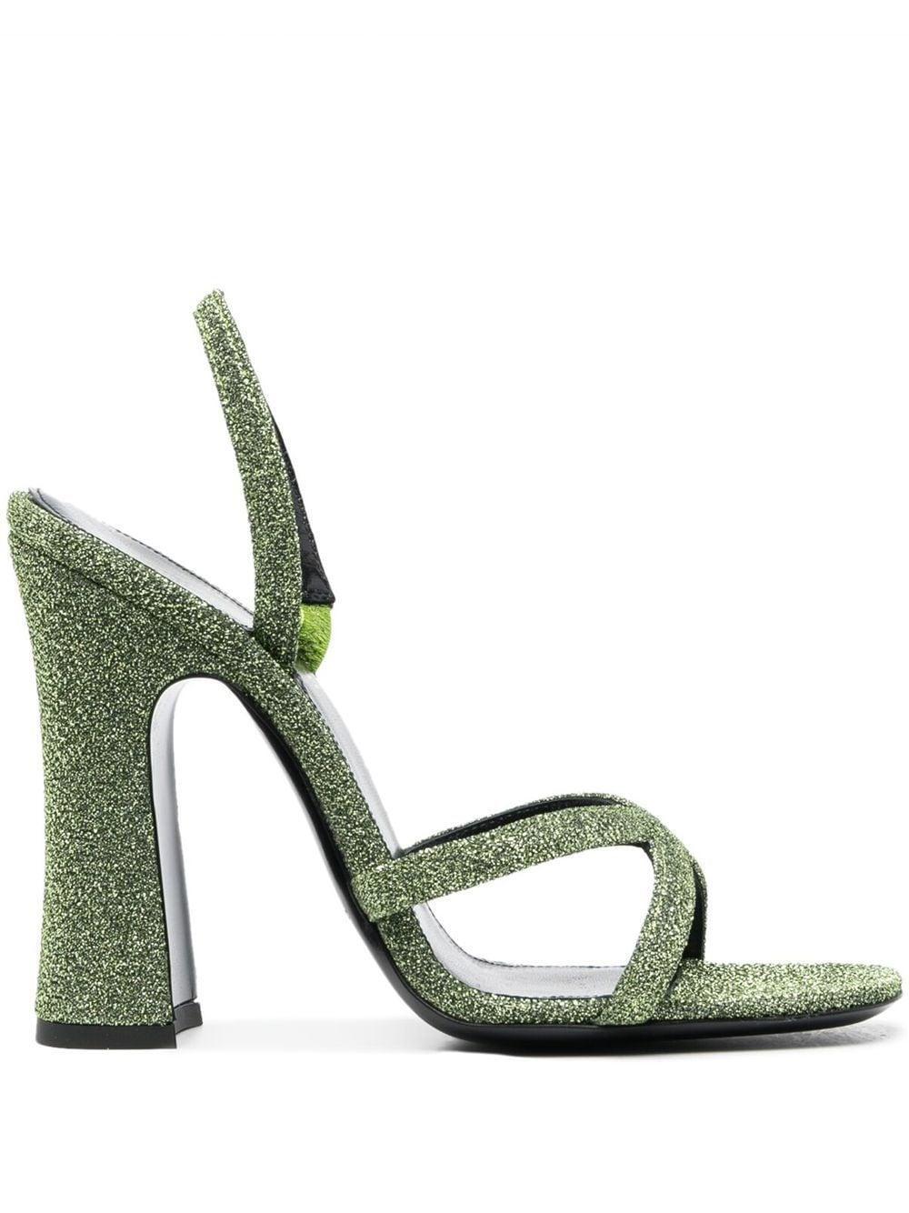 Arancha 110 Heeled Sandals In Green Product Image