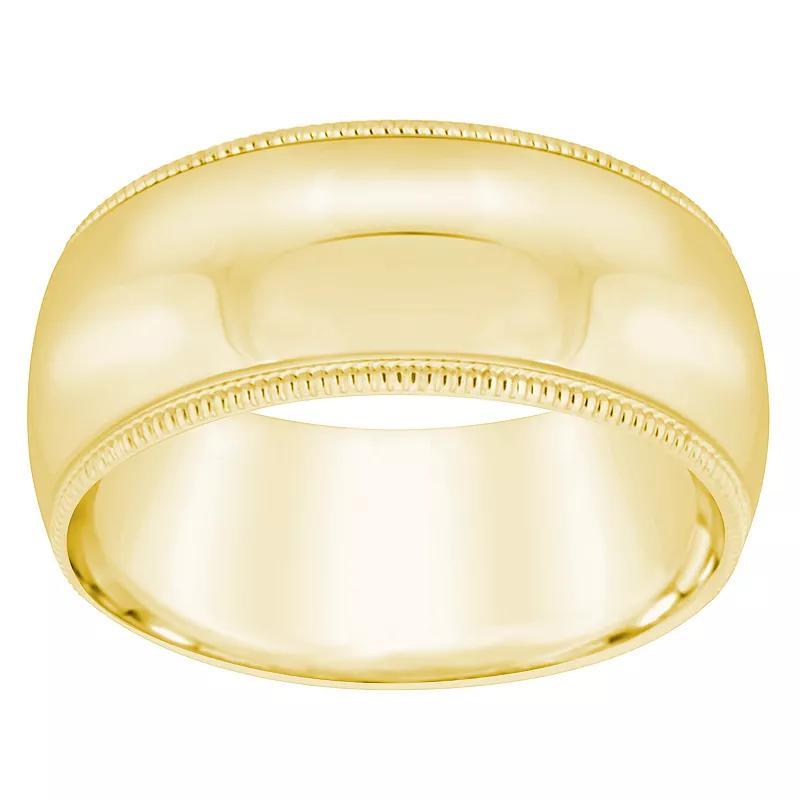 Alyson Layne Mens 18k Gold Milgrain Wedding Band Product Image