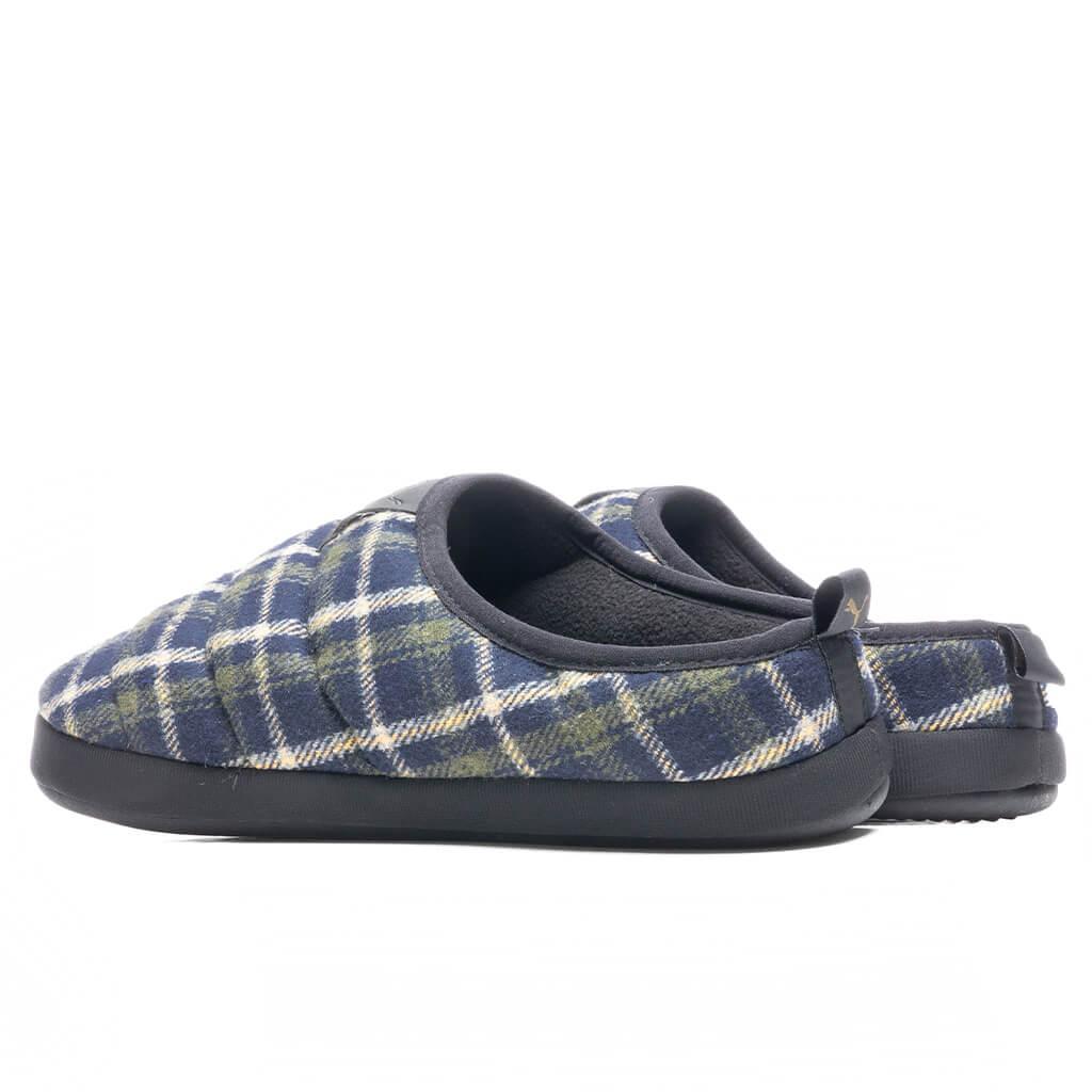 Scuff Flannel Slippers - Green Male Product Image