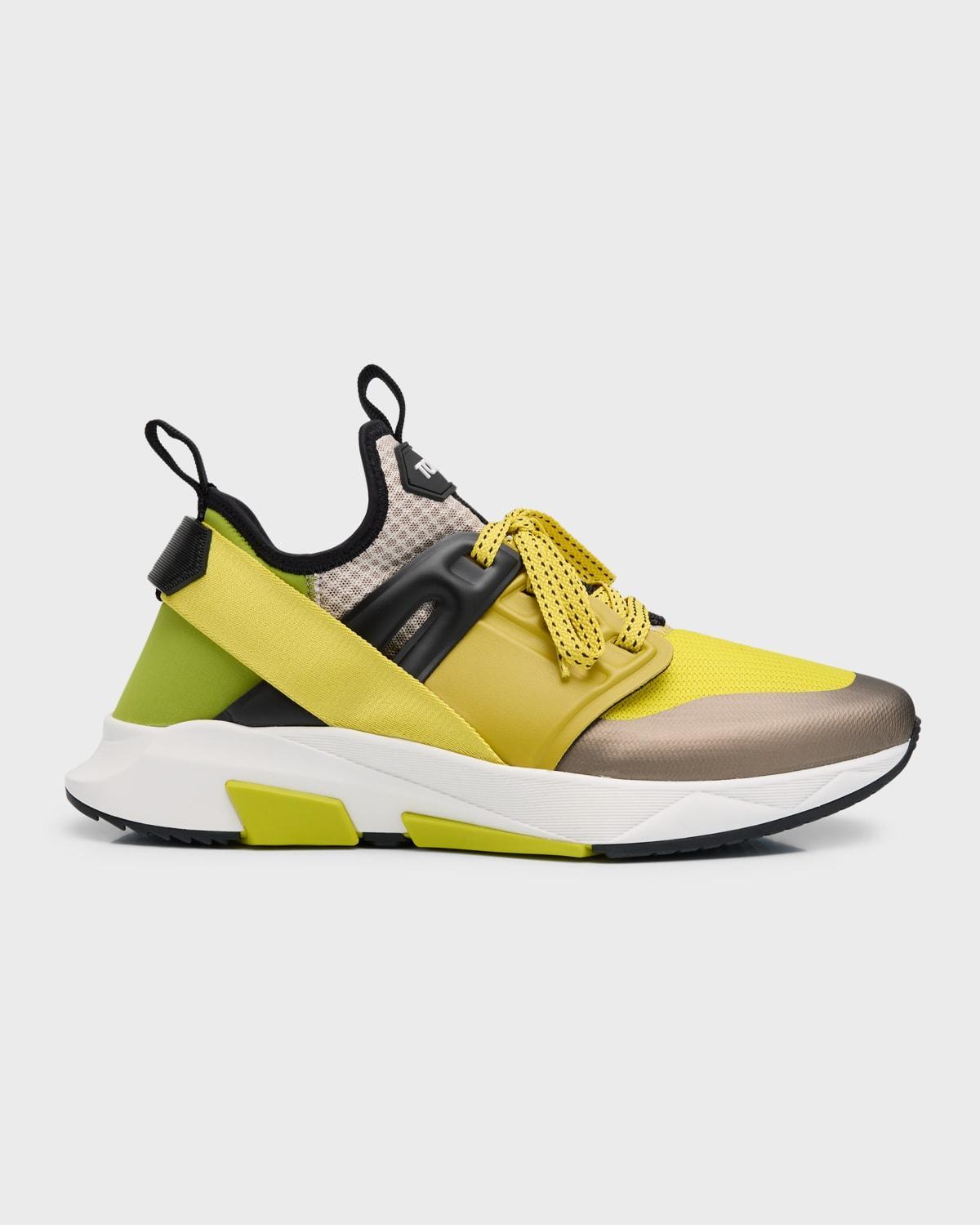 TOM FORD Jago Mixed Media Sneaker Product Image