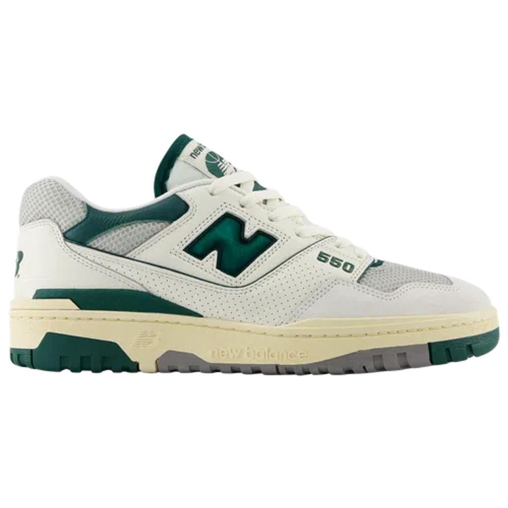 New Balance Boys 550 - Basketball Shoes Green/Tan/White Product Image