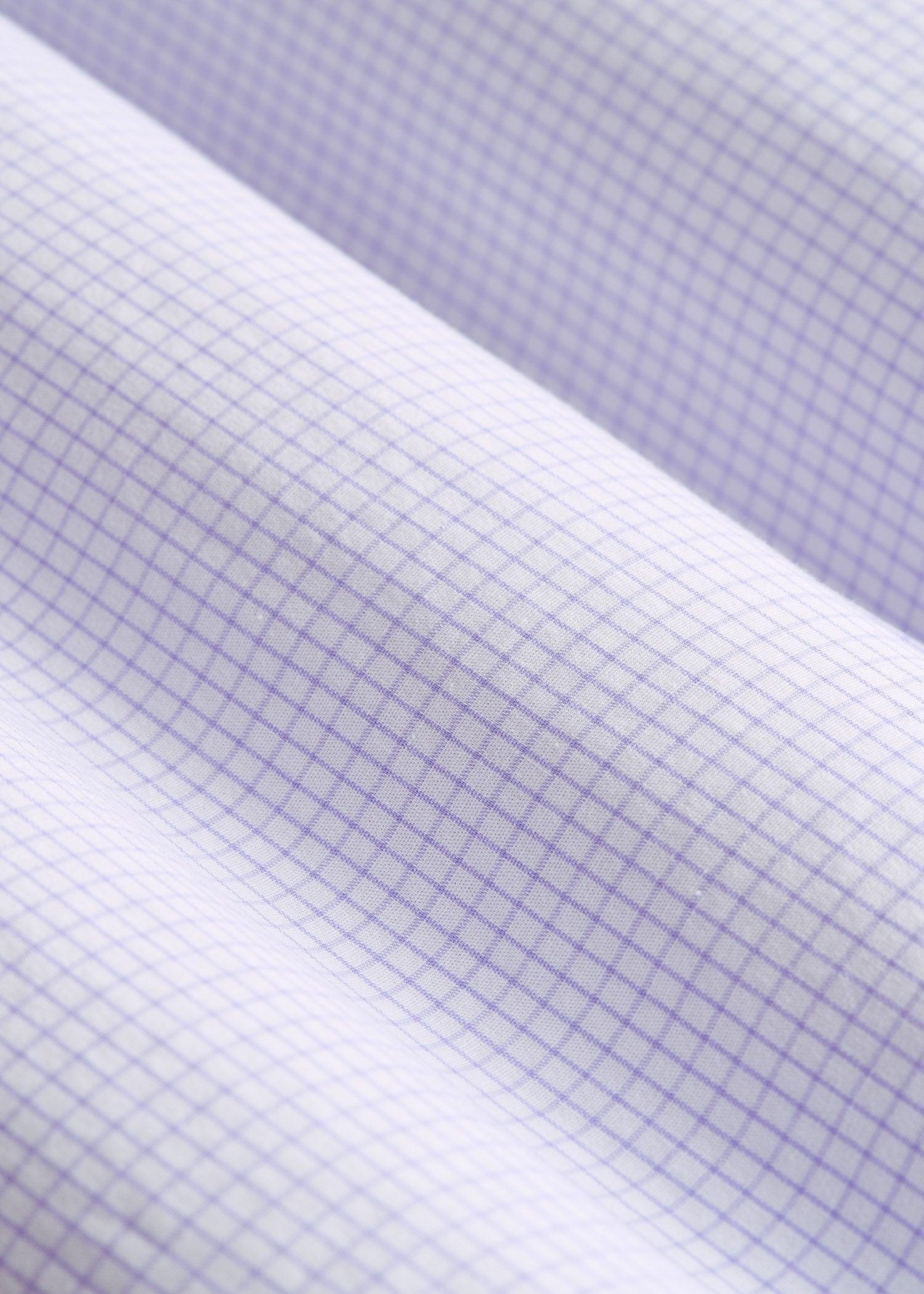 Oskar Button-Up Dress Shirt for Tall Men in Iris Mini Check Male Product Image