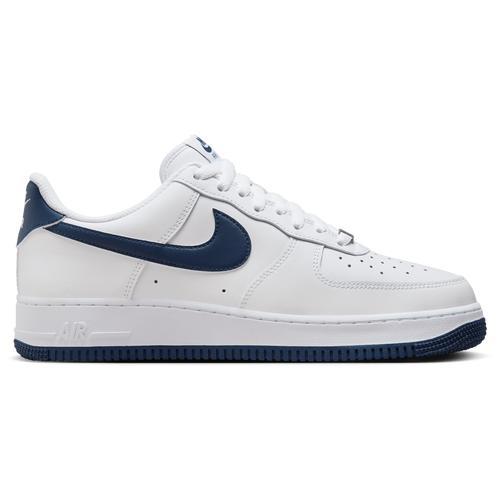 Nike Mens Nike Air Force 1 Low 07 - Mens Shoes White/Navy/White Product Image