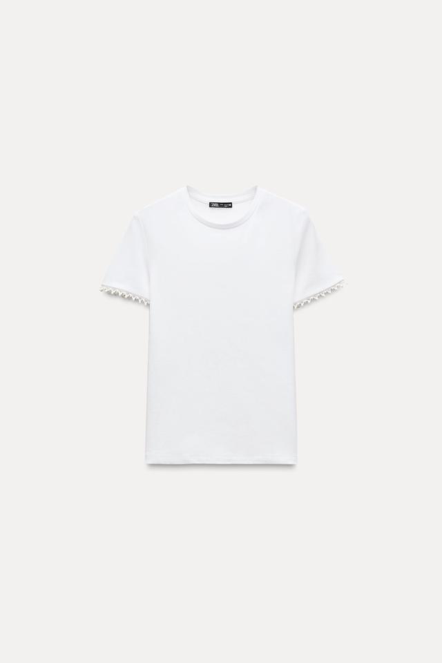 SHORT SLEEVE PEARL T-SHIRT Product Image