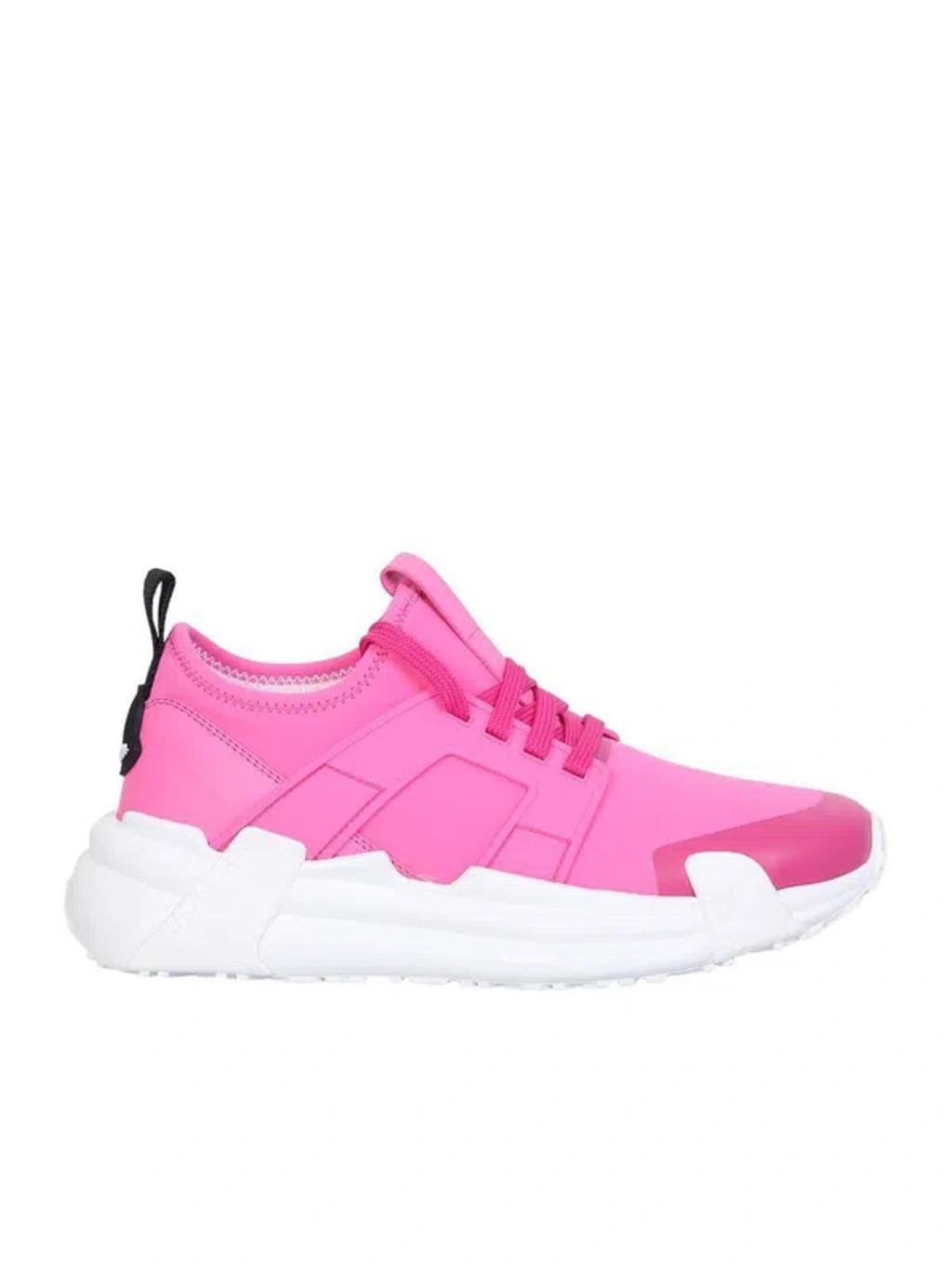 MONCLER Women's Lunarove Neoprene Low-top Sneakers In Fuchsia Product Image