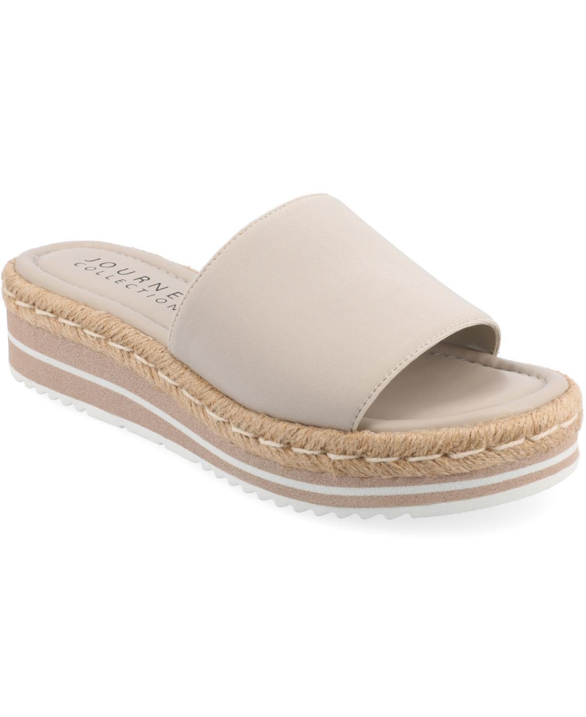 Journee Collection Rosey Womens Espadrille Slide Sandals Product Image