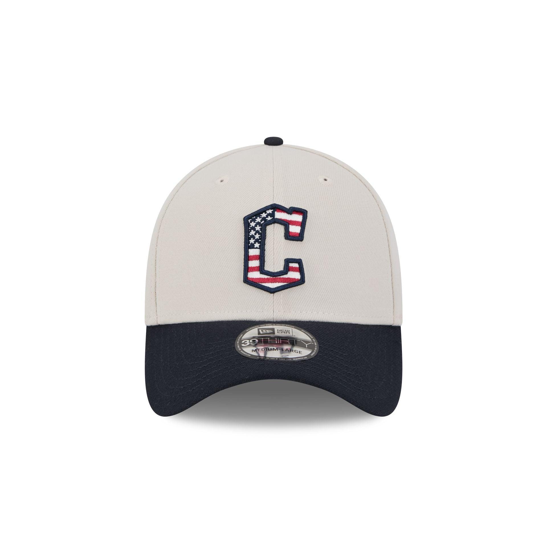 Cleveland Guardians Independence Day 2024 39THIRTY Stretch Fit Hat Male Product Image