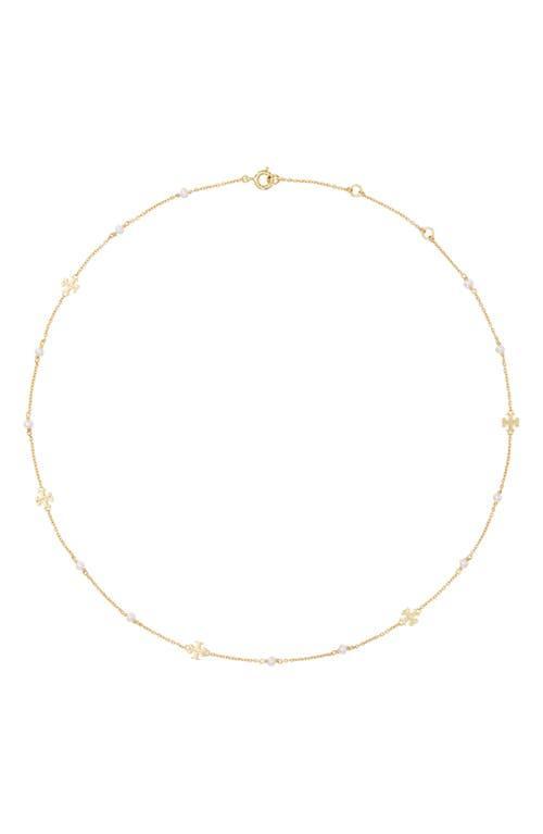 Tory Burch Kira Cultured Pearl Necklace Product Image