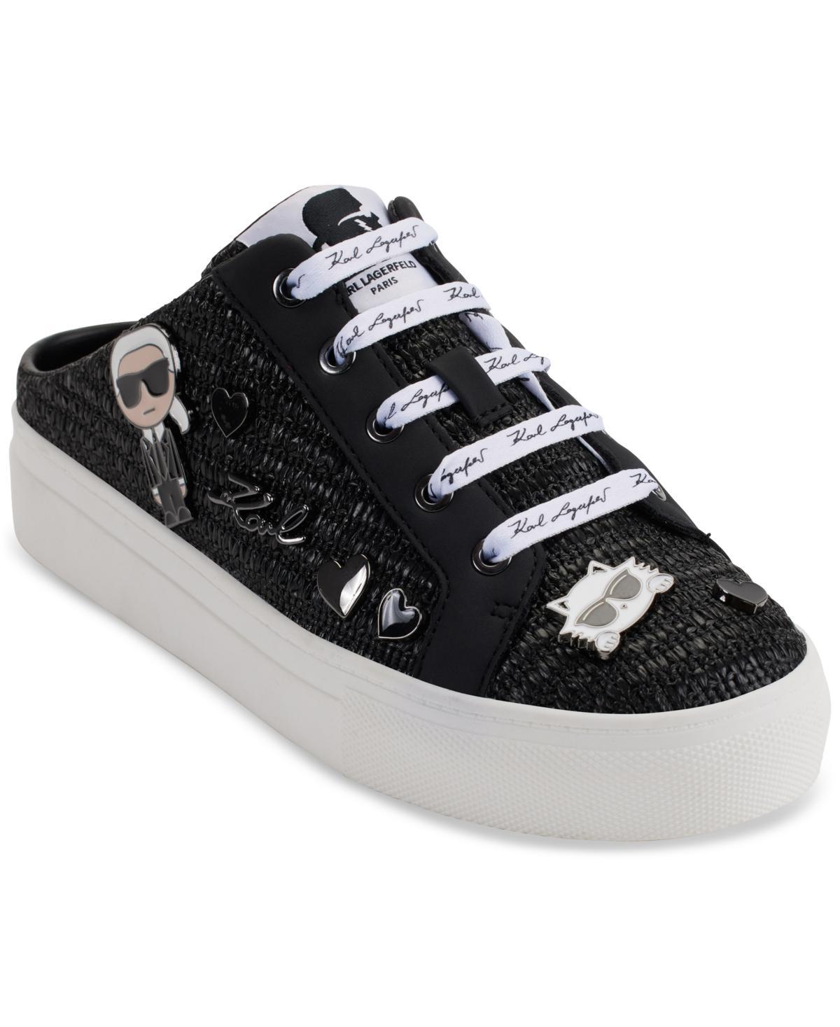 Karl Lagerfeld Paris Womens Cambria Embellished Slip-On Sneakers Product Image