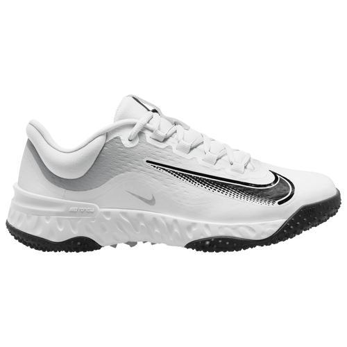 Nike Womens Nike Alpha Huarache Elite 4 TF - Womens Baseball Shoes White/Black/Photon Dust Product Image